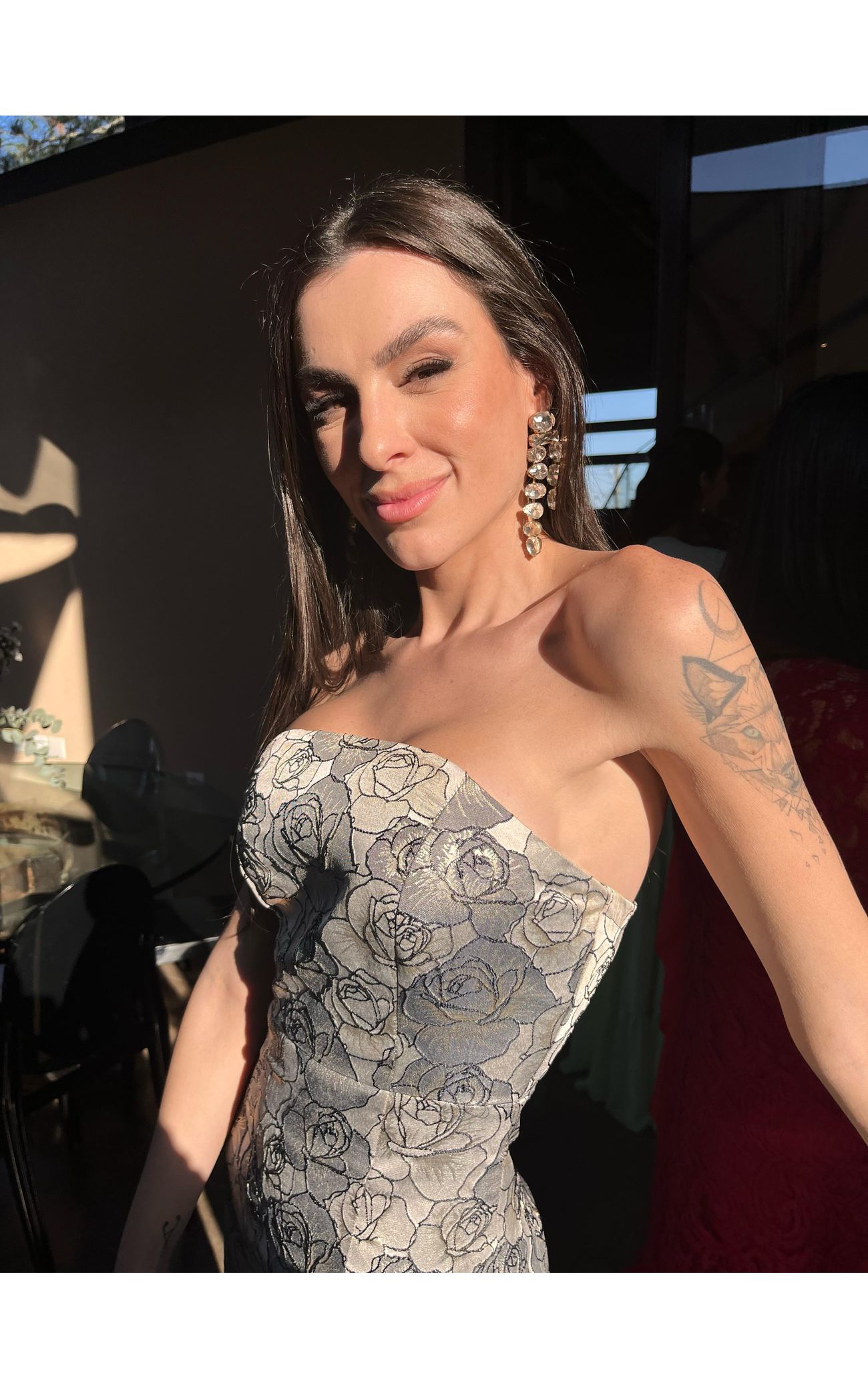 Vestido Alfaiataria Jacquard Luxury - PRATA