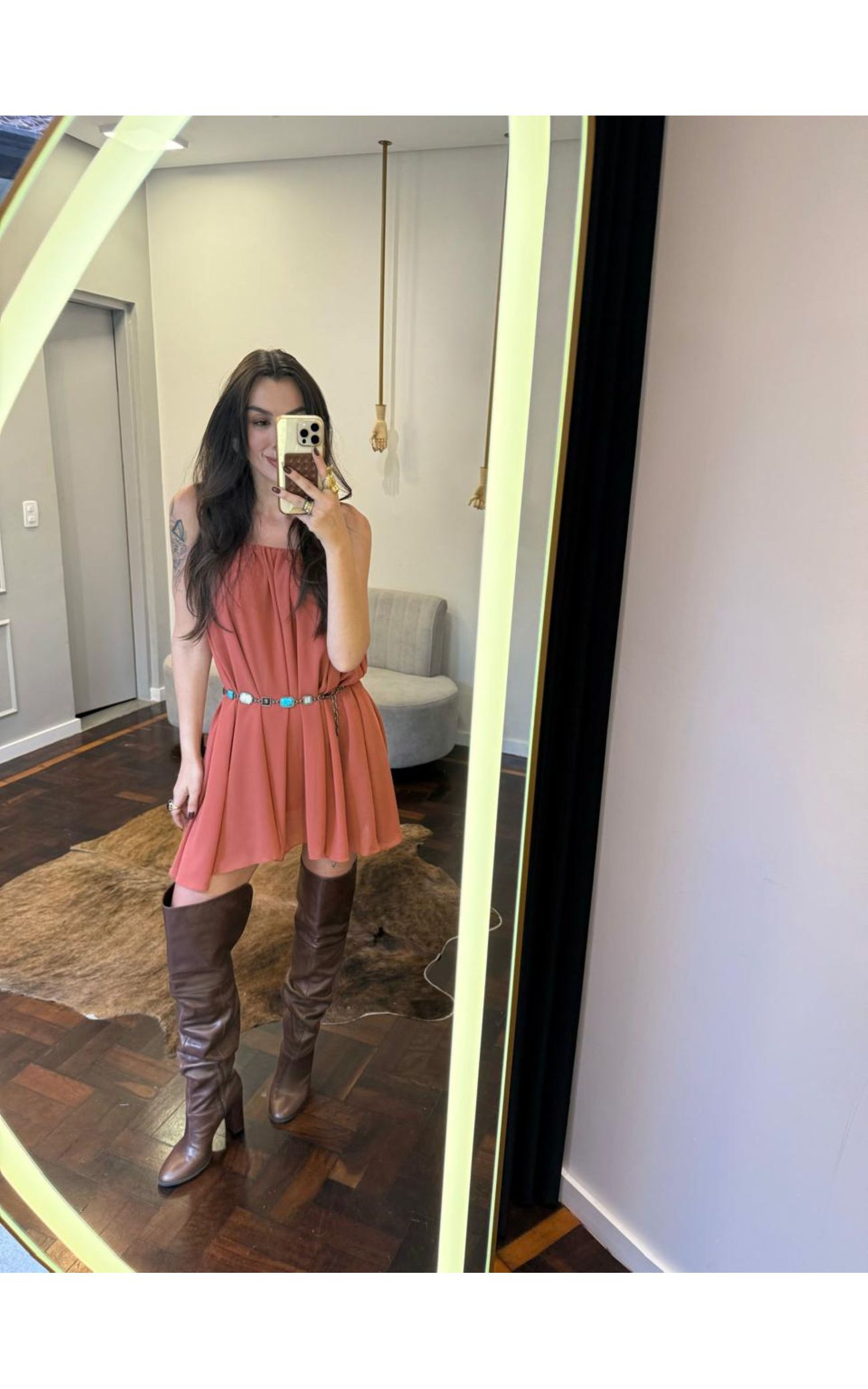 Conjunto Vestido e Capa Chiffon 