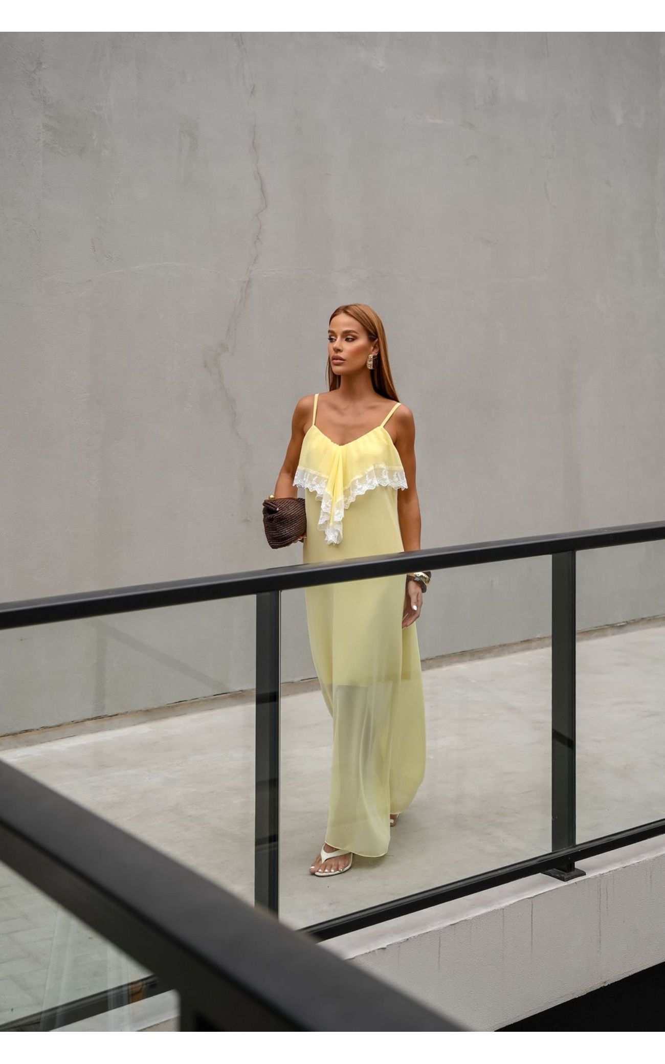 Vestido Chiffon Calm - Amarelo 