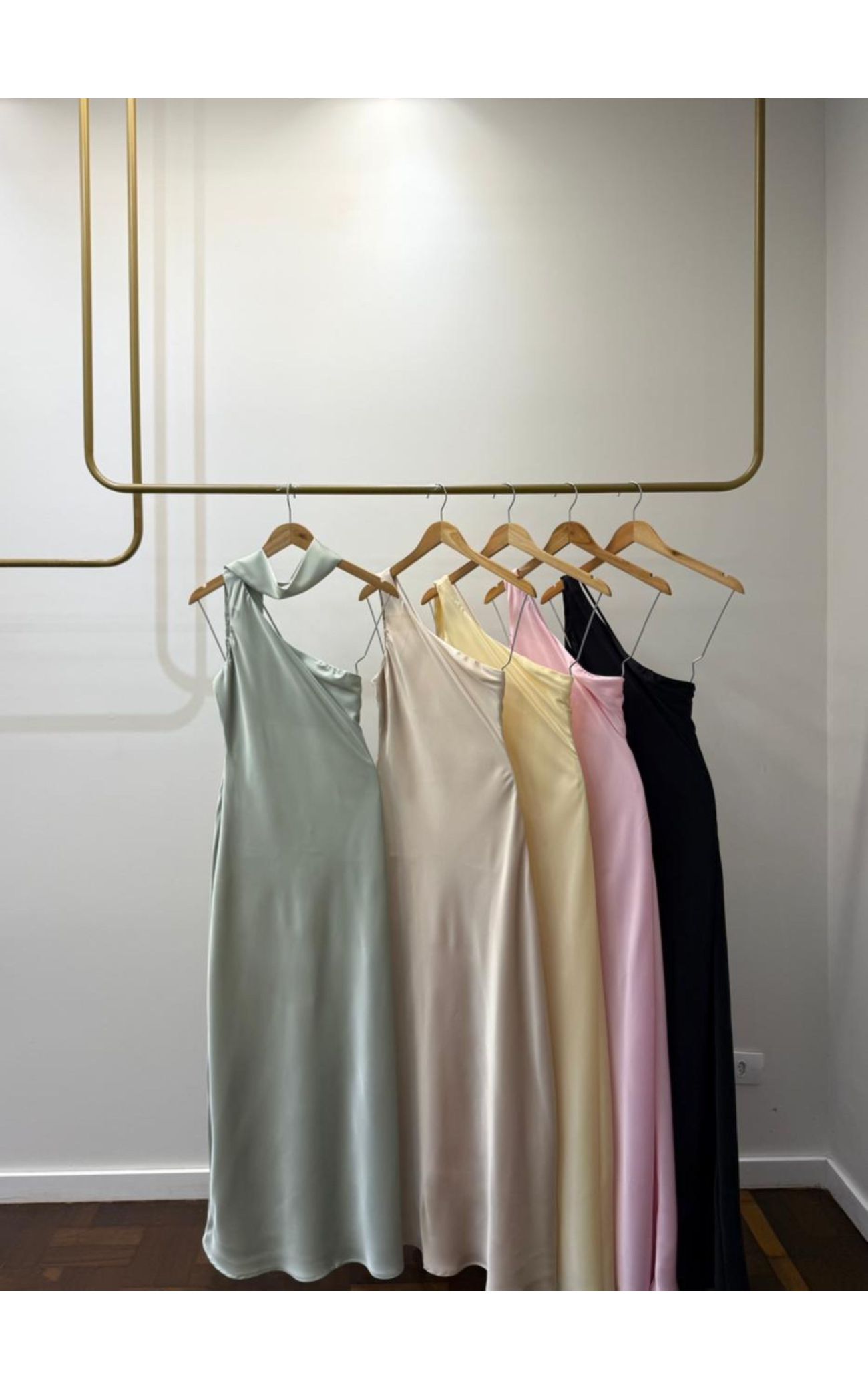 Vestido Cetim Maroca - Amarelo Manteiga
