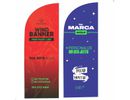 Wind Banner Dupla Face 2m Somente Bandeira Personalizado