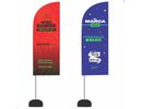 Wind Banner Personalizado Dupla Face Com Suporte 2,80m