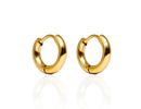Brinco Argola Pequena Aço Inoxidável Dourado