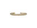 Bracelete Fios Trançados Aço Inoxidável Dourado