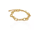 Pulseira Elo Groumet Fino Metal Dourado