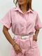 Camisa Cropped Emili Rosa