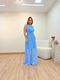 Vestido Lótus Azul
