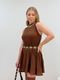 Vestido Lisa Marrom