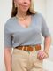 Blusa Poliana Cinza