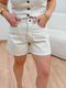 Shorts Mom Baunilha