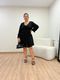 Vestido Poá Preto