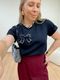 T-shirt Basic Glam Preta