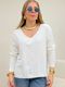 Blusa Poliana Manga Longa Off White