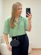 Camisa Cropped Amábile Verde