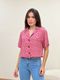 Camisa Cropped Onça Rosa