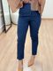 Calça Alfaiataria Reta Azul