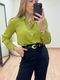 Camisa Acetinada Pistache