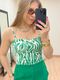 Cropped Zebra Verde