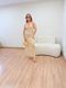 Vestido Tule Floral Amarelo