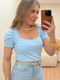 Blusa Canelada Azul