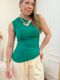 Blusa Assimétrica Verde