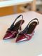 Scarpin Slingback Fancy Vinho