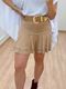 Saia Suede Bege