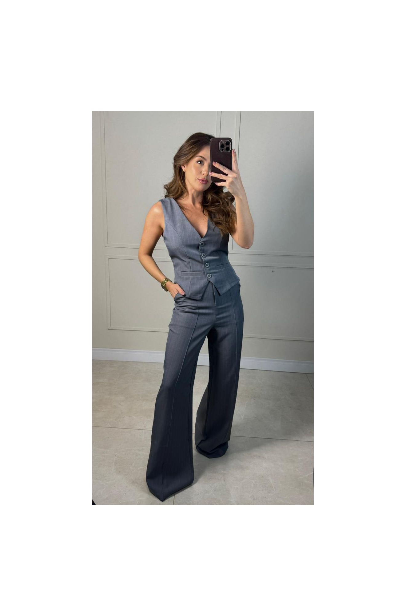 Conjunto Carol Cinza