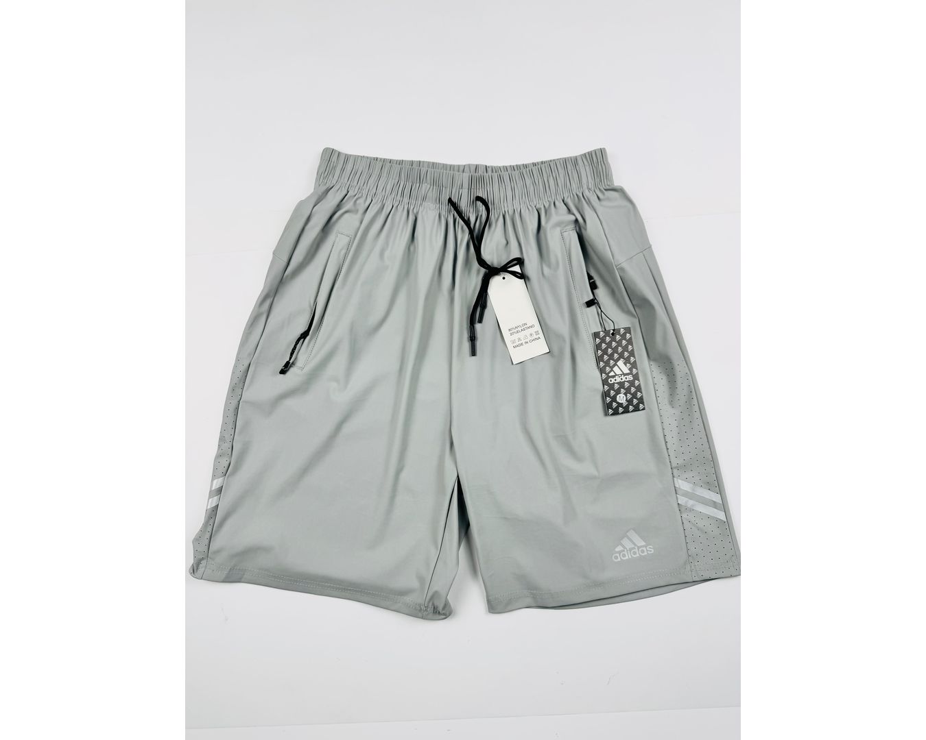 Shorts Adidas - Dry Fit Respirável - Cinza