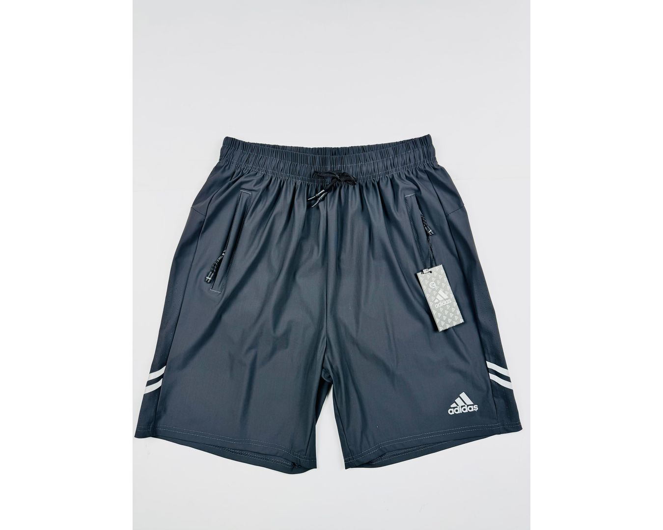 Shorts Adidas - Dry Fit Respirável - Chumbo