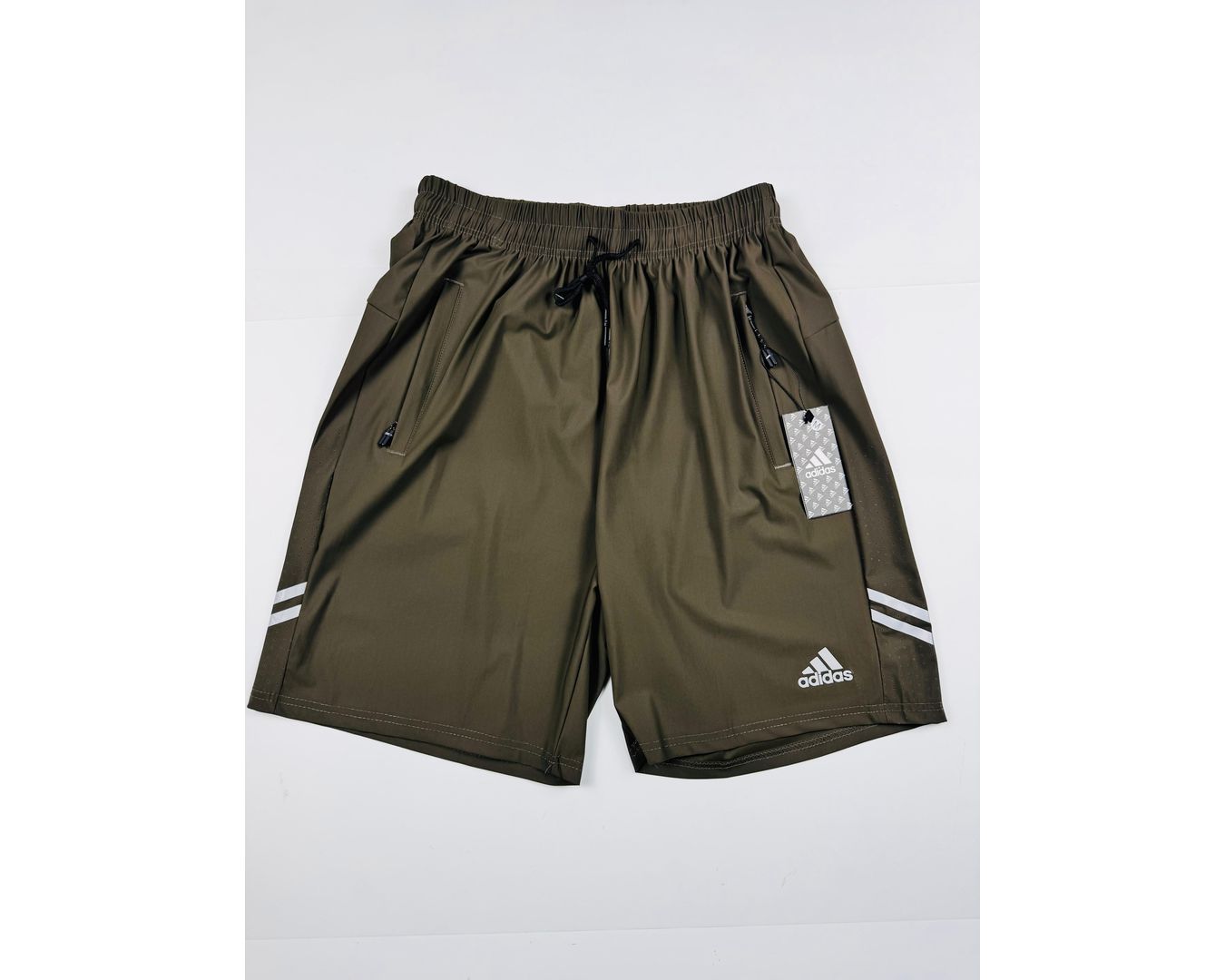 Shorts Adidas - Dry Fit Respirável - Verde Musgo