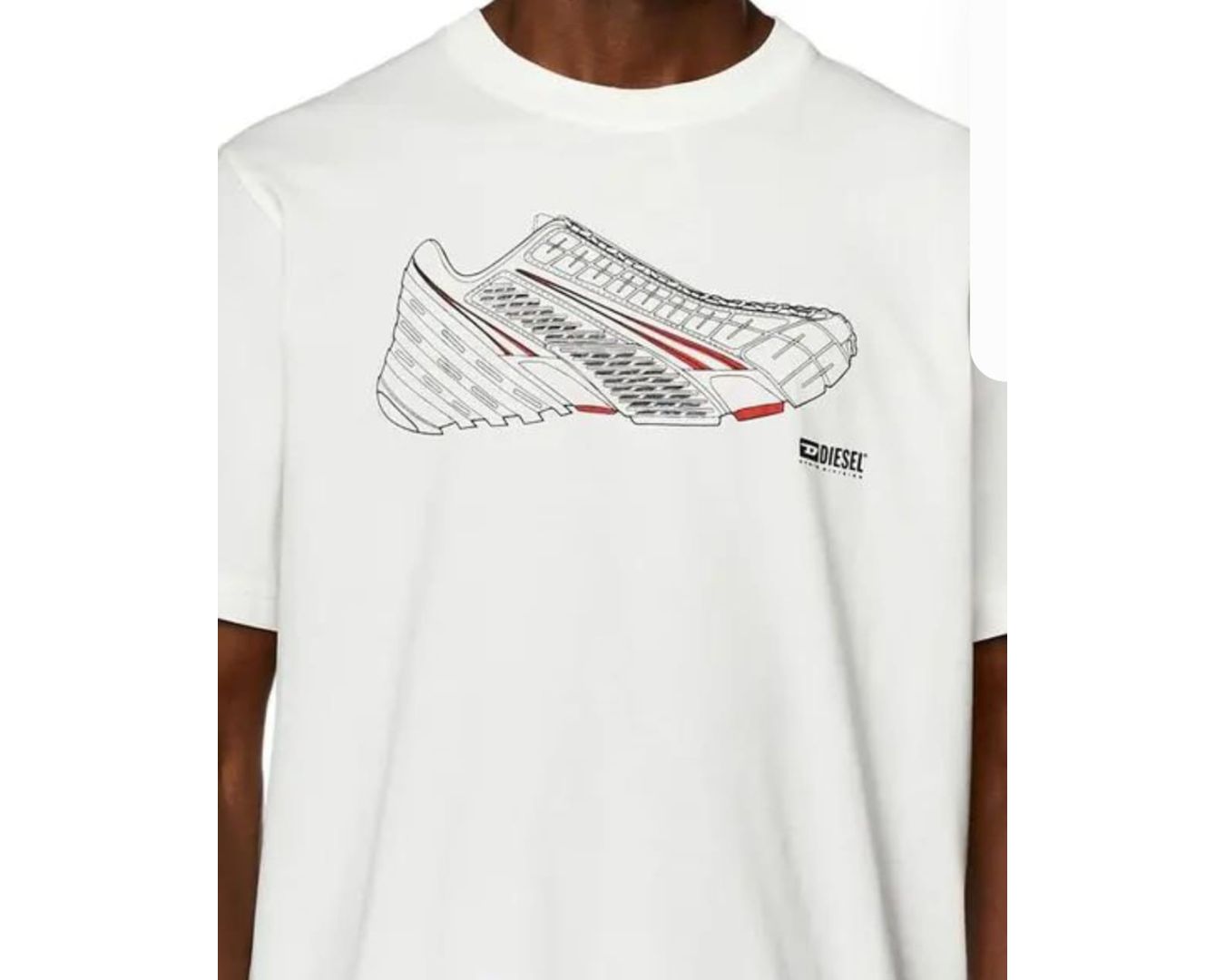 Camiseta Diesel - Branca 