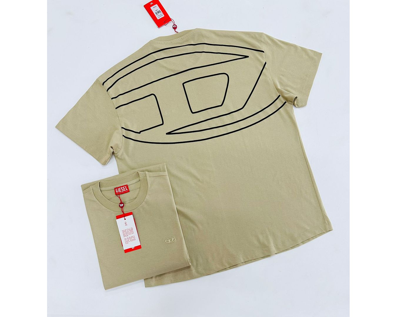 CAMISETA DIESEL - BEGE