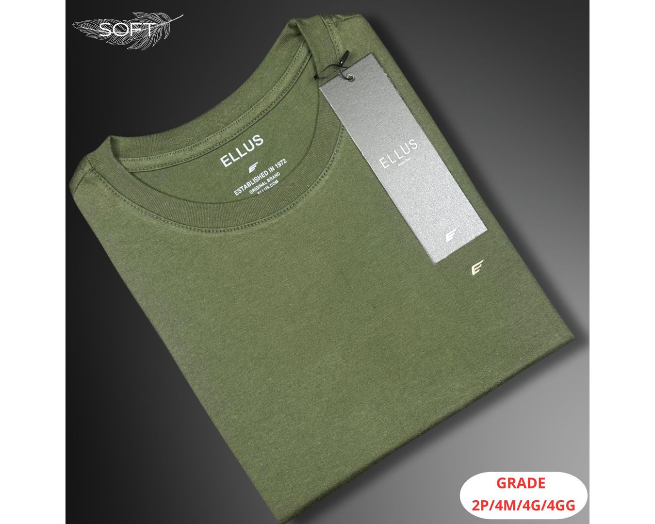 CAMISETA ELLUS NACIONAL - VERDE MUSGO 