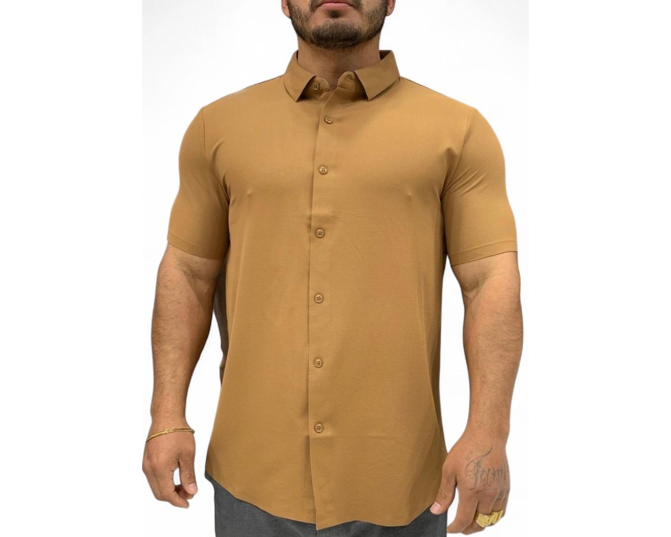 Gola polo poliamida chinês