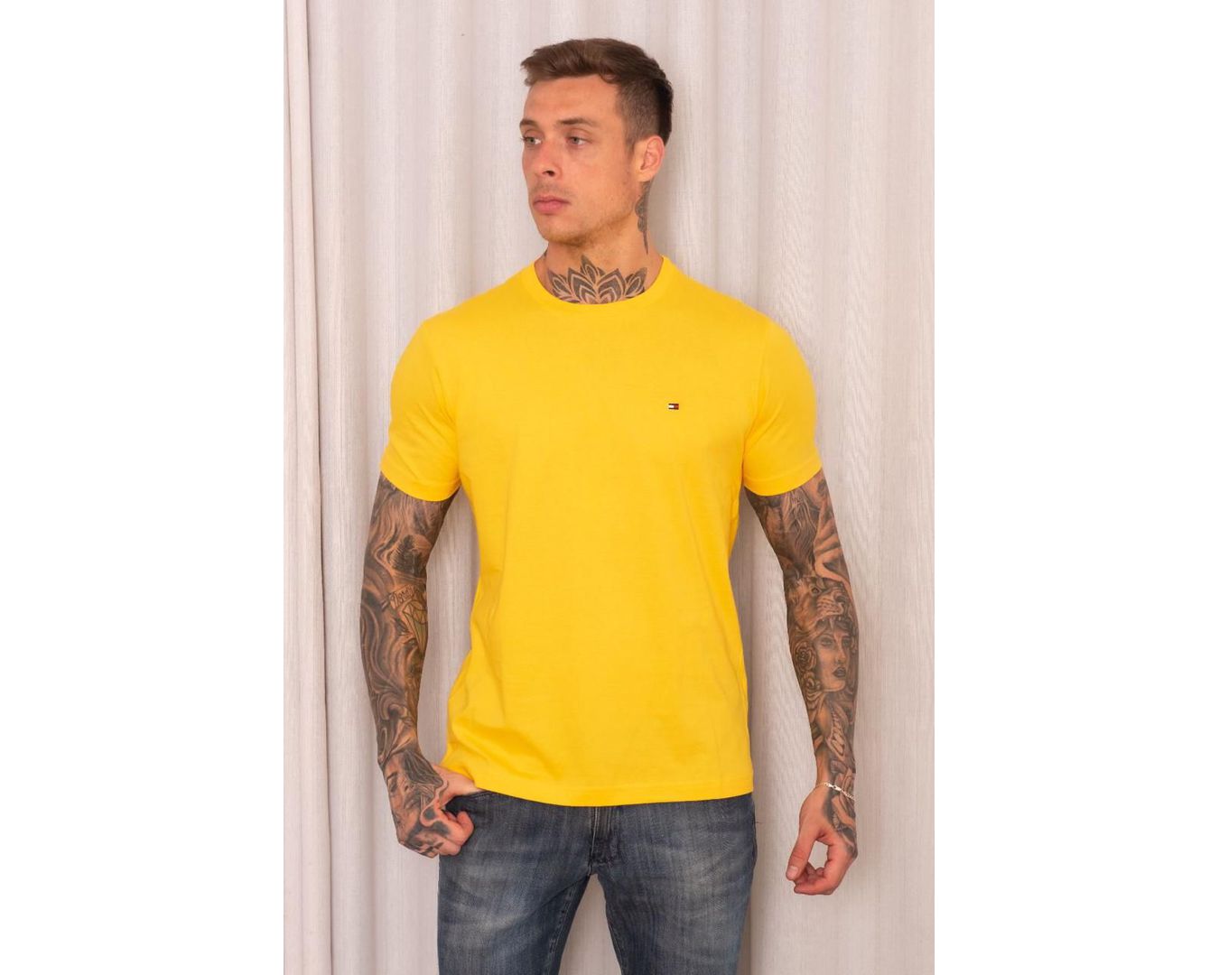 Camiseta Tommy Hilfiger - Amarelo