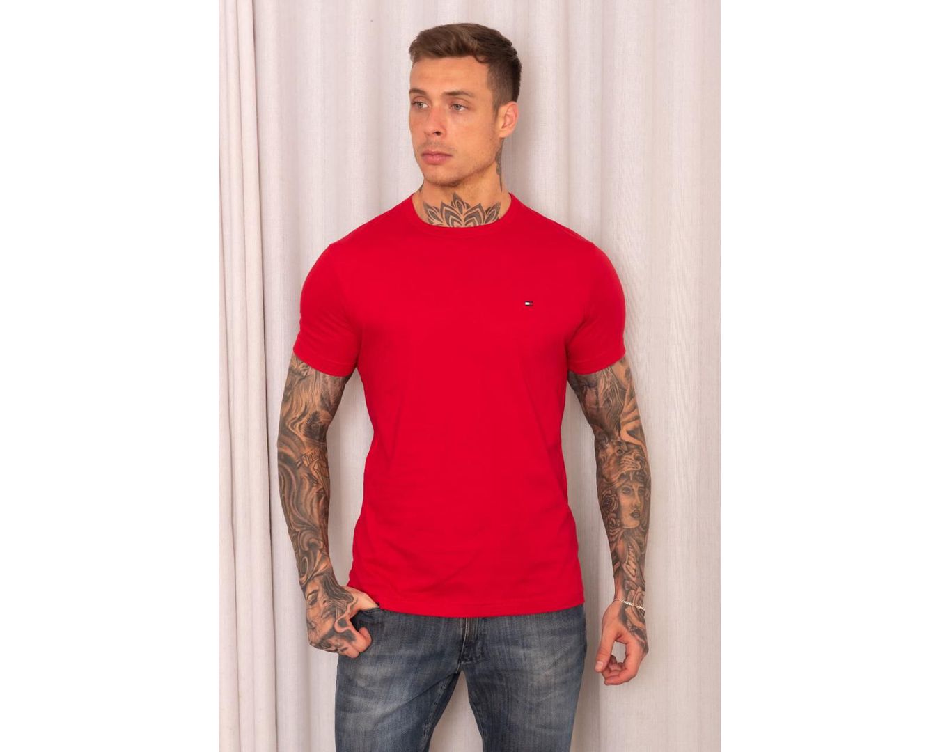 Camiseta Tommy Hilfiger - Vermelha 