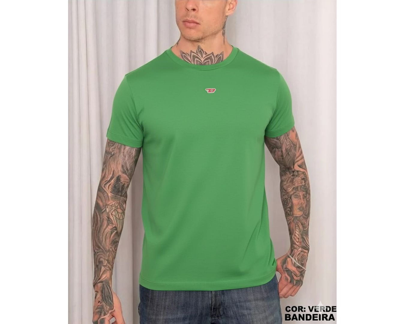 Camiseta Diesel - Verde bandeira 