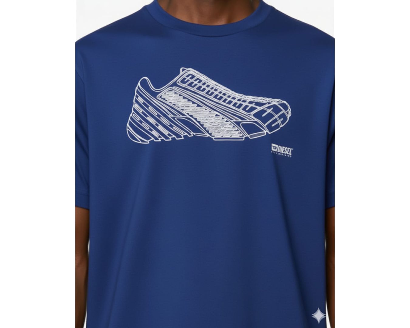 Camiseta Diesel - Azul Royal 
