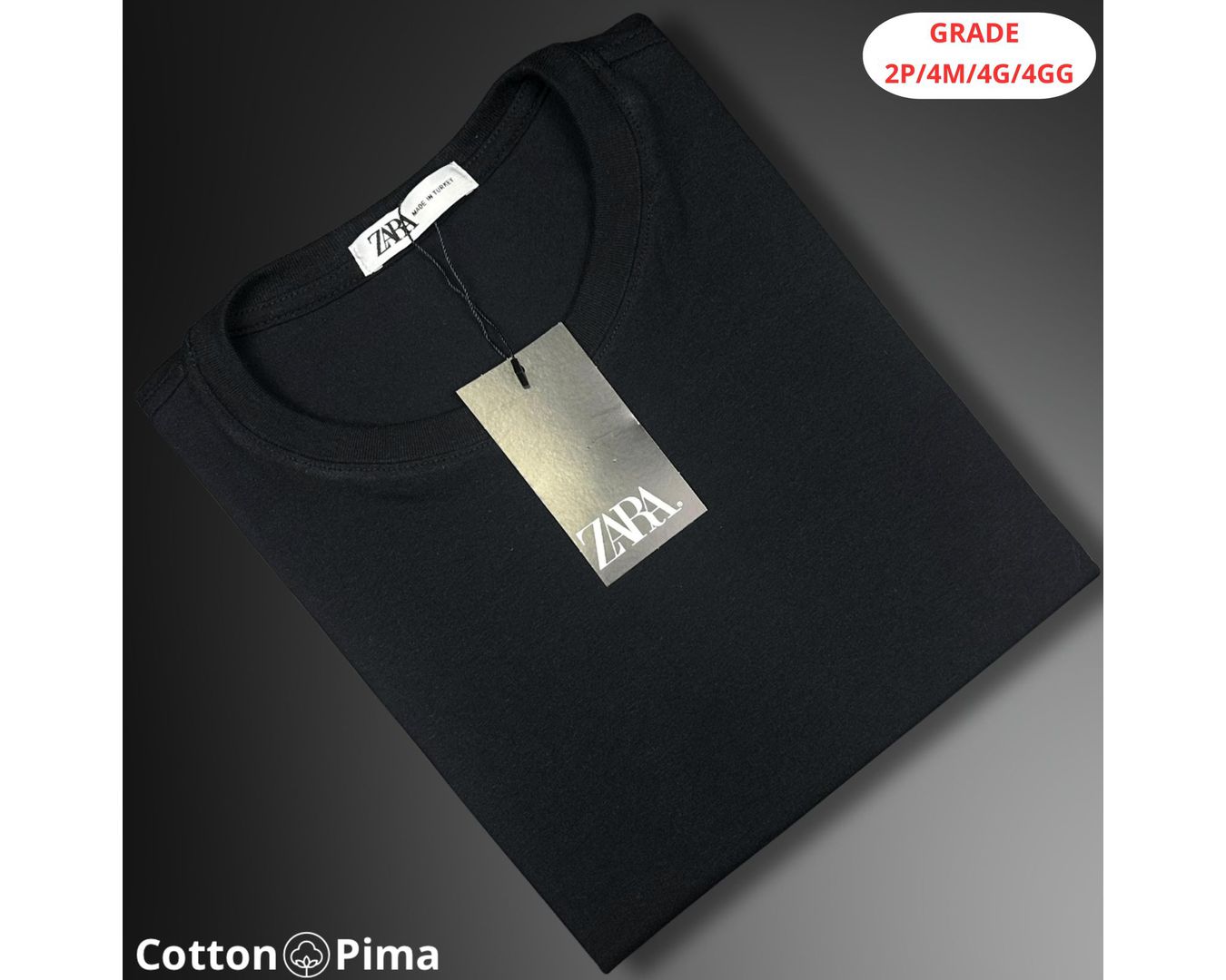 CAMISETA ZARA NACIONAL - PRETA