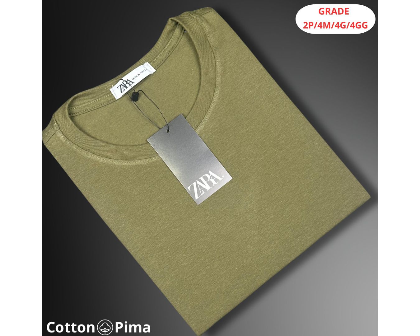CAMISETA ZARA NACIONAL - VERDE MUSGA