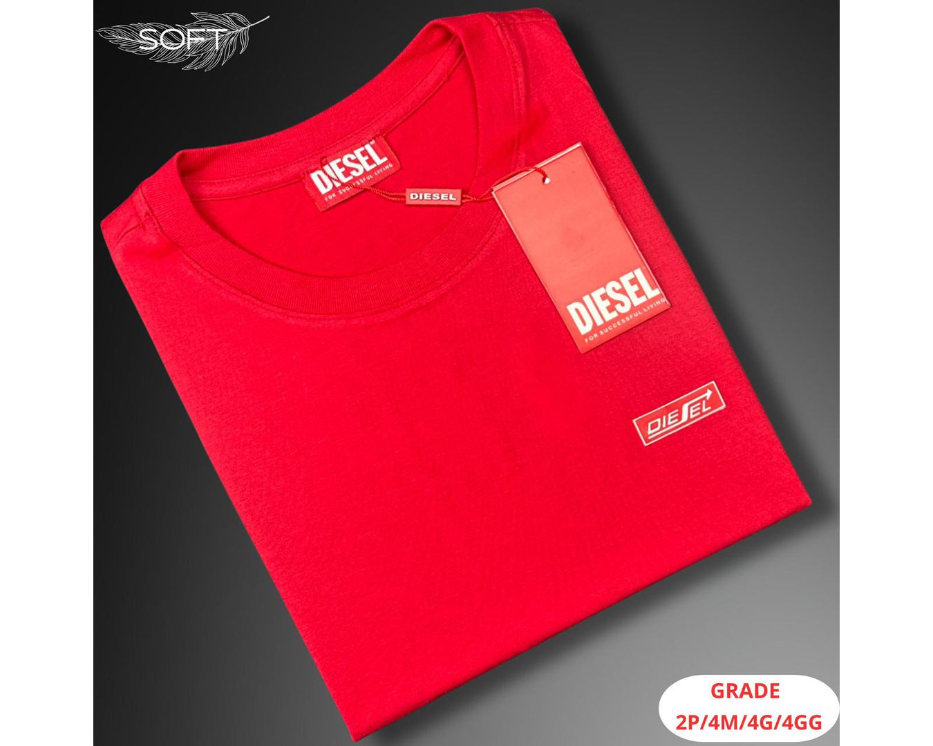 Camiseta Diesel Nacional - Vermelho 