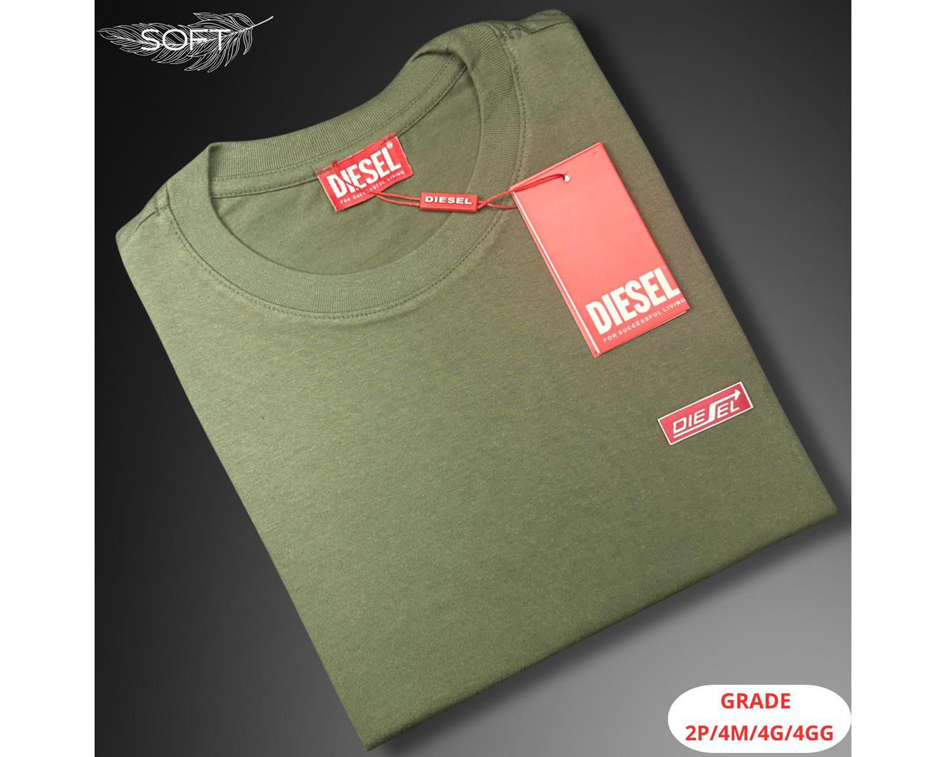 Camiseta Diesel Nacional - Verde musgo