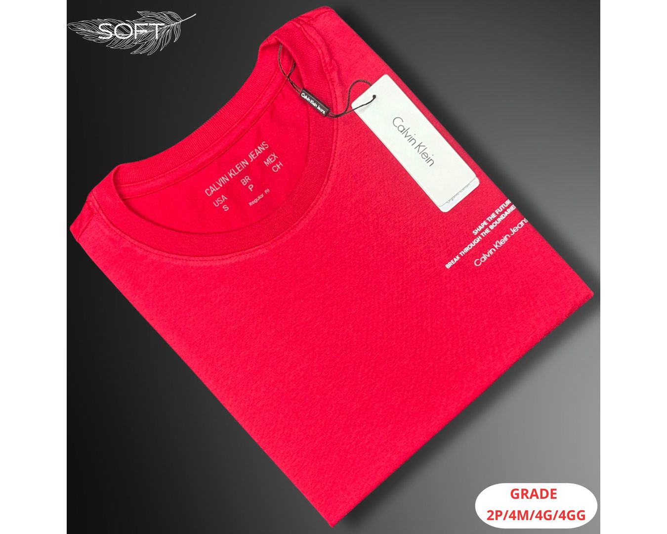CAMISETA CALVIN KLEIN NACIONAL - VERMELHO