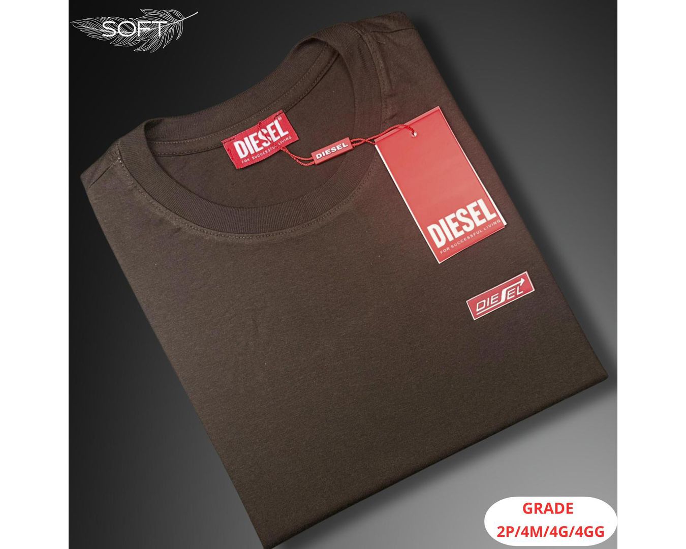 Camiseta Diesel Nacional - Marrom