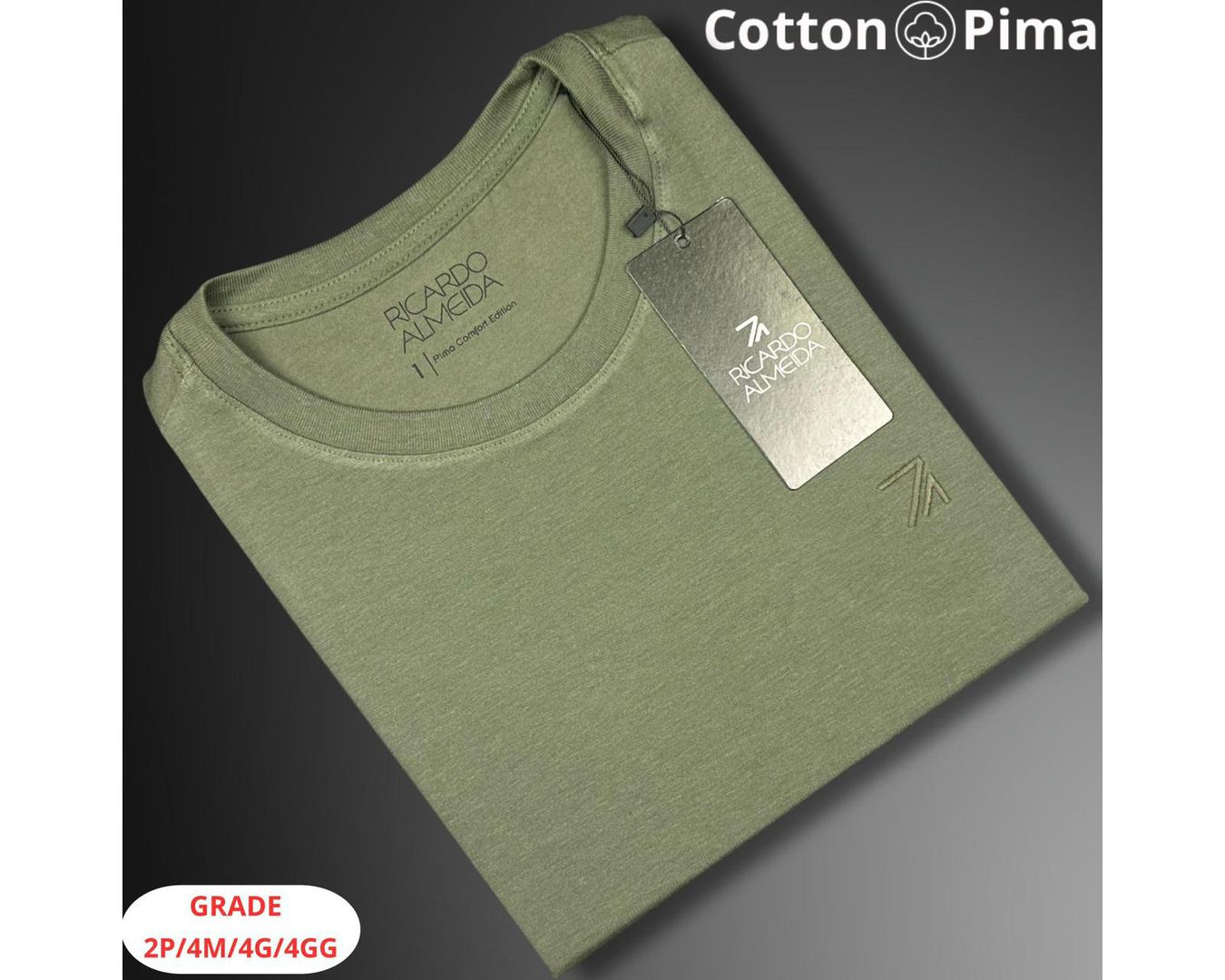 CAMISETA RICARDO ALMEIDA NACIONAL - VERDE MUSGO