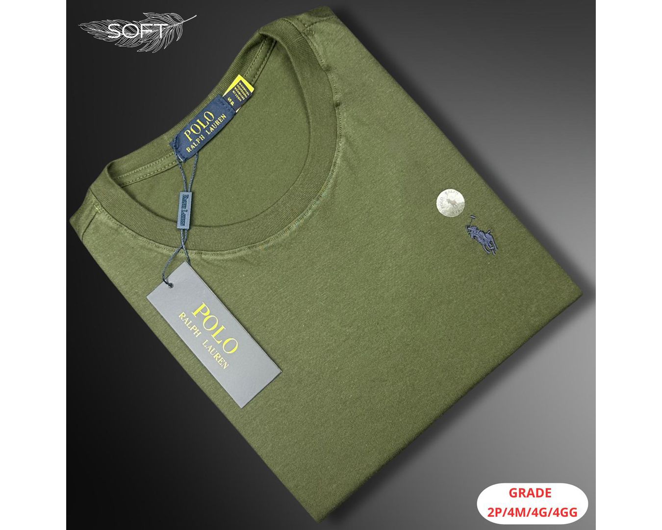 CAMISETA RALPH LAUREN NACIONAL - VERDE MUSGO