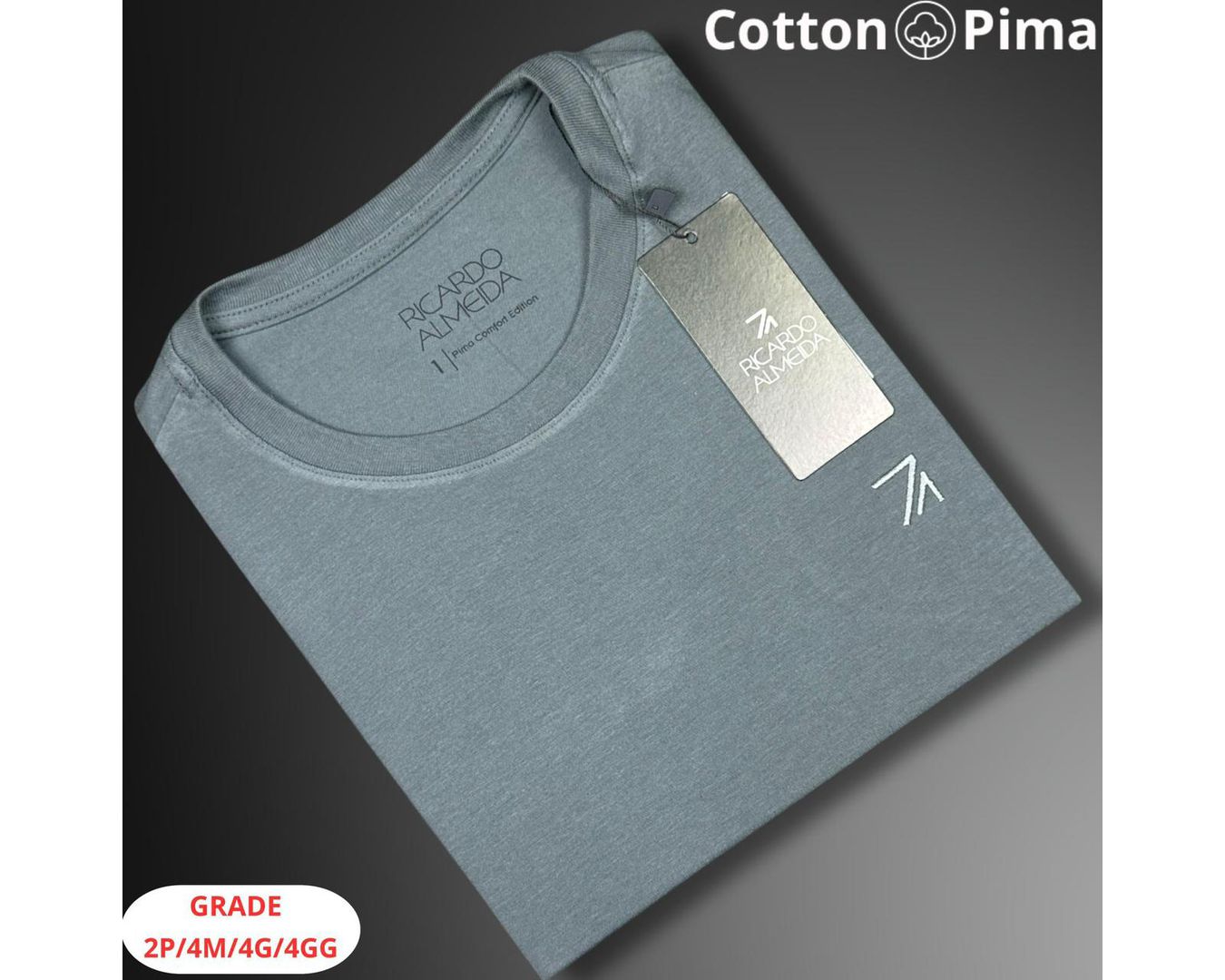 CAMISETA RICARDO ALMEIDA NACIONAL - CINZA