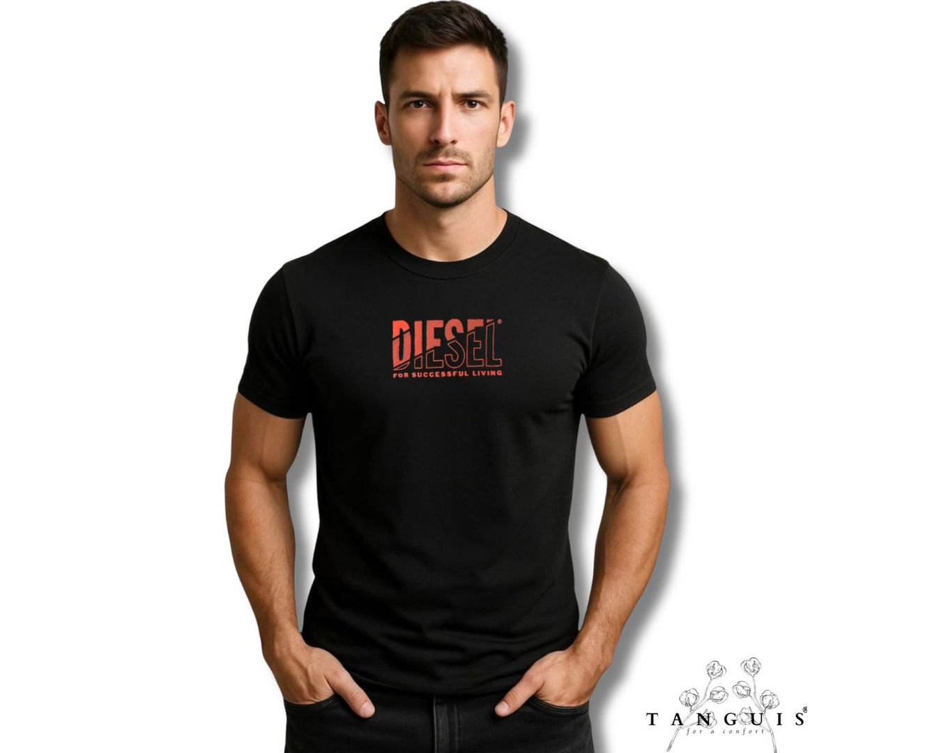 Camiseta Diesel Nacional - Preta 