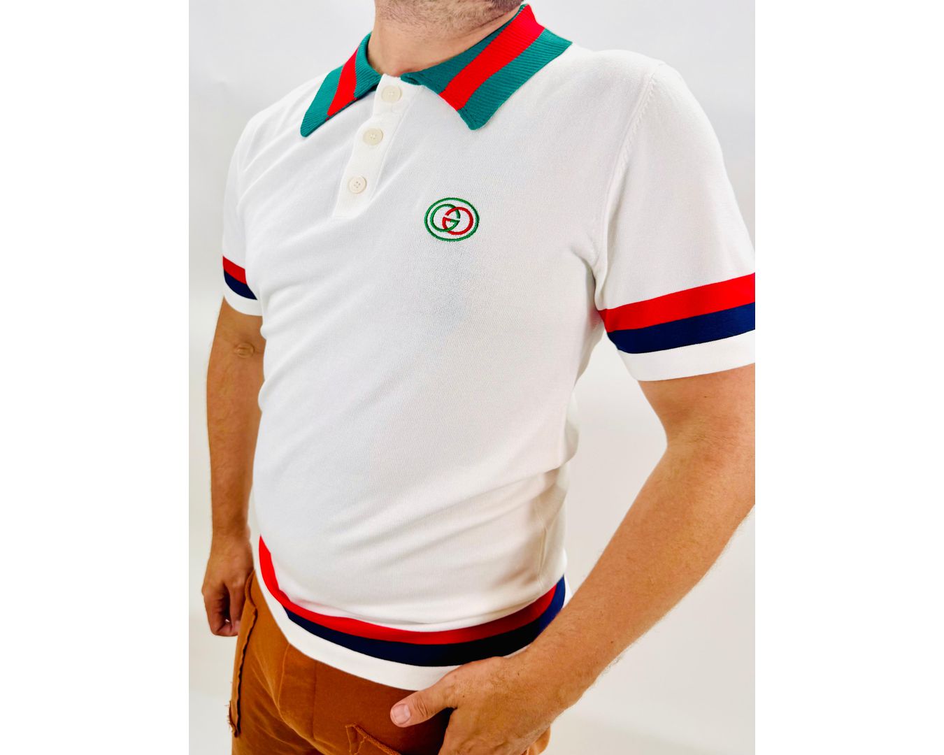 GOLA POLO TRICÔ GUCCI - IMPORTADA*